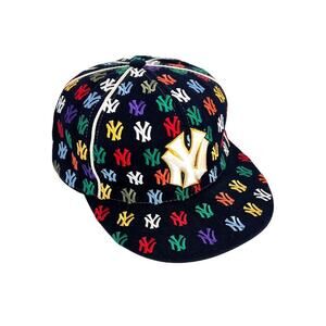 American Needle baseball cap hat NY Yankees logo MLB 7 5/8 multi color fitted